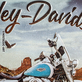 Blechschild Harley-Davidson Route 66 Road King Classic 20 x 15 cm Bild 1 xxx: