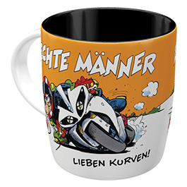 Tasse MOTOmania Echte Mnner lieben Kurven!