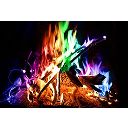 Mystical Fire Feuerfarben 10 Stück für bunte Flammen in Feuerschale, Lagerfeuer, Kaminofen, usw
