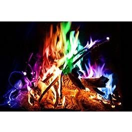 Mystical Fire Feuerfarben 10 Stck fr bunte Flammen in Feuerschale, Lagerfeuer, Kaminofen, usw