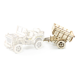3D Holzpuzzle Anhnger fr 4X4 Jeep 119 Teile