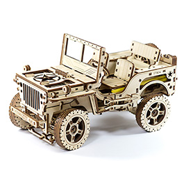 3D Holzpuzzle 4X4 Jeep 570 Teile fahrfhig