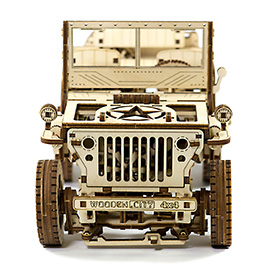 3D Holzpuzzle 4X4 Jeep 570 Teile fahrfähig Bild 5