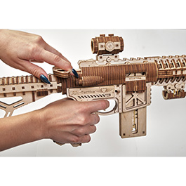 3D Holzpuzzle AR-T Sturmgewehr 496 Teile schussfähig Bild 5