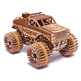 3D Holzpuzzle Monster Truck 556 Teile fahrfähig Bild 4