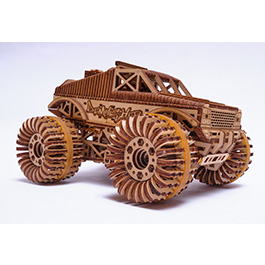 3D Holzpuzzle Monster Truck 556 Teile fahrfähig Bild 5
