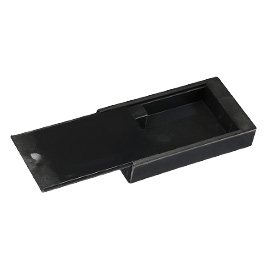 Magnetische Schlüsselbox mit Schiebedeckel schwarz 9,2x5,4x1,7 cm Bild 2