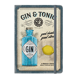 Notizbuch Gin & Tonic - Drinks & Stories 15 x 21,5 cm