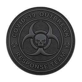 JTG 3D Rubber Patch mit Klettflche Covid 19 Outbreak Response Team blackops