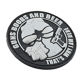 JTG 3D Rubber Patch mit Klettfläche Guns, Boobs and Beer swat Bild 1 xxx: