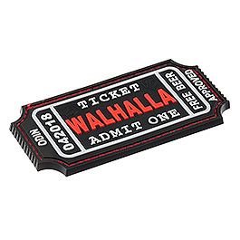 JTG 3D Rubber Patch mit Klettfläche Walhalla Ticket blackmedic Bild 1 xxx: