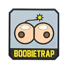 101 INC. 3D Rubber Patch mit Klettflche Boobietrap fullcolor