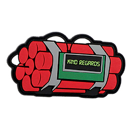 101 INC 3D Rubber Patch mit Klettflche Kind regards fullcolor