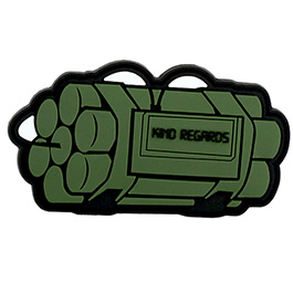101 INC 3D Rubber Patch mit Klettflche Kind regards oliv