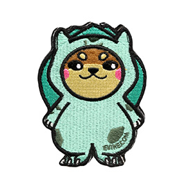 Evike Airsoft Patch mit Klettflche The Doge - Bulbasaur-Style fullcolor