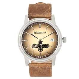 Messerschmitt Boxer-Uhr ME-Boxer 13 mit Lederband