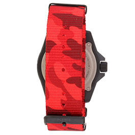 KHS Armbanduhr Reaper MKII RED Natoband Camouflage Rot Bild 2