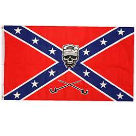 Flagge Südstaaten mit Totenkopf II 150 x 90 cm