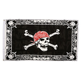 Flagge Piraten Totenkopf 150 x 90 cm