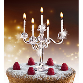 Bling Bling Kerzenständer für Kuchen inkl. 9 Kerzen
