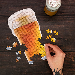 Bier Puzzle Ale 200 Teile in der Blechdose