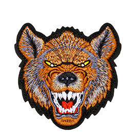 JTG 3D Patch mit Klettflche Angry Wolf Patch fullcolor