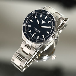 KHS Armbanduhr Seeker Steel Blue Edition mit Edelstahlarmband Bild 1 xxx: