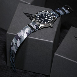 KHS Armbanduhr Seeker Steel Natoband Camouflage schwarz Bild 6