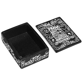 Aufbewahrungsbox Zaubereule schwarz mit Deckel 14 x 10 cm Bild 5
