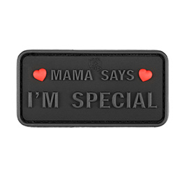 JTG 3D Rubber Patch mit Klettflche Mama says I'm special schwarz