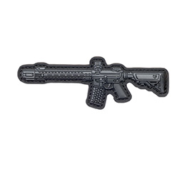 3D Rubber Patch mit Klettflche Salient Arms SAI GRY Carbine Sturmgewehr grau/schwarz
