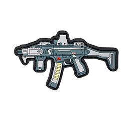 3D Rubber Patch mit Klettflche Scorpion Evo Sturmgewehr grau/schwarz