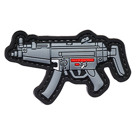 EMG 3D Rubber Patch MP5 A5 Maschinenpistole grau / schwarz