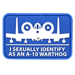 Mil-Spec Monkey 3D Rubber Patch mit Klettflche A10 Sexual blau/wei
