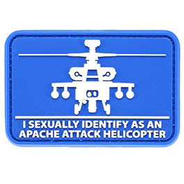 Mil-Spec Monkey 3D Rubber Patch Helisexual blau