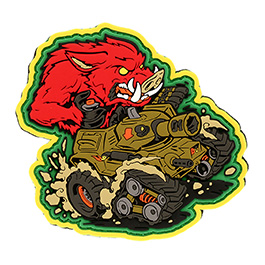 Mil-Spec Monkey 3D Rubber Patch War Machine Boar 1 rot