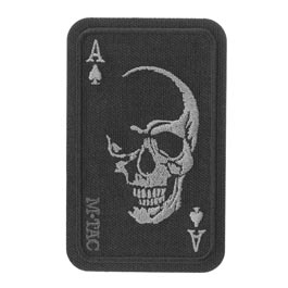 M-Tac Patch mit Klettflche Face of War schwarz/grau
