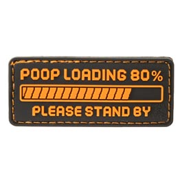 JTG 3D Rubber Patch mit Klettflche Poop Loading fragrant orange