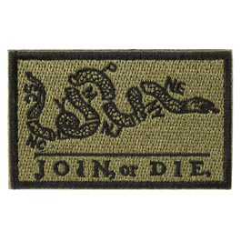 JTG Patch mit Klettflche Join or Die SF ranger green