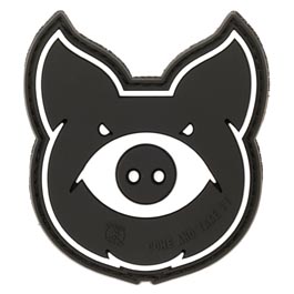 JTG 3D Rubber Patch mit Klettflche Monster Pig swat