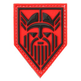 JTG 3D Rubber Patch mit Klettflche Odin signalrot