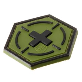 JTG 3D Rubber Patch Hexagon mit Klettfläche Tactical Medic Red Cross forest Bild 1 xxx: