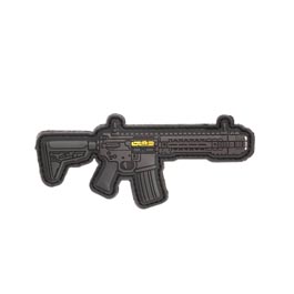 3D Rubber Patch mit Klettflche SAI GRY Sturmgewehr dunkelgrau