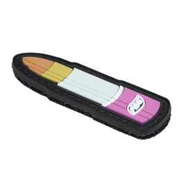 ASG 3D Rubber Patch Bullet Lipstick pink Bild 1 xxx: