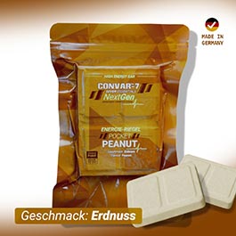 Convar-7 Riegel High Energy Bar NextGen Erdnuss 120 g Langzeitlebensmittel - Ideal fr Outdoor, Notvorrat und Krisenvorsorge