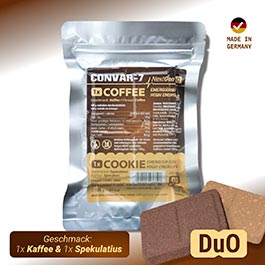 Convar-7 Riegel High Energy Bar NextGen Duo Kaffee & Spekulatius 120 g Langzeitlebensmittel - Ideal fr Outdoor, Notvorrat u