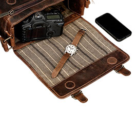 Kleinbild 1 Messerschmitt Fliegerchrono ME-4544-BL Uhr mit Lederarmband