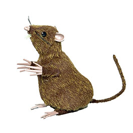 Dekofigur stehende Ratte 12 cm