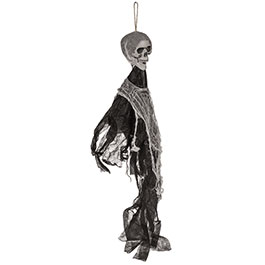 Deko Totenkopf zum aufhngen schwarz/wei 85 cm