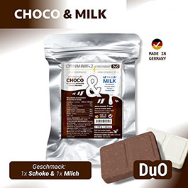 Convar-7 Riegel High Energy Bar NextGen Duo Schoko & Milch 120 g Langzeitlebensmittel - Ideal fr Outdoor, Notvorrat und Kri